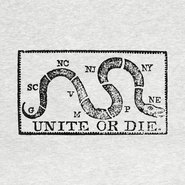 1774 Unite or Die by historicimage